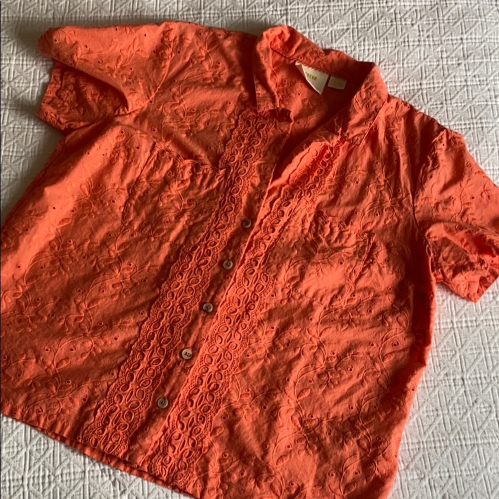 Anthropologie button up blouse